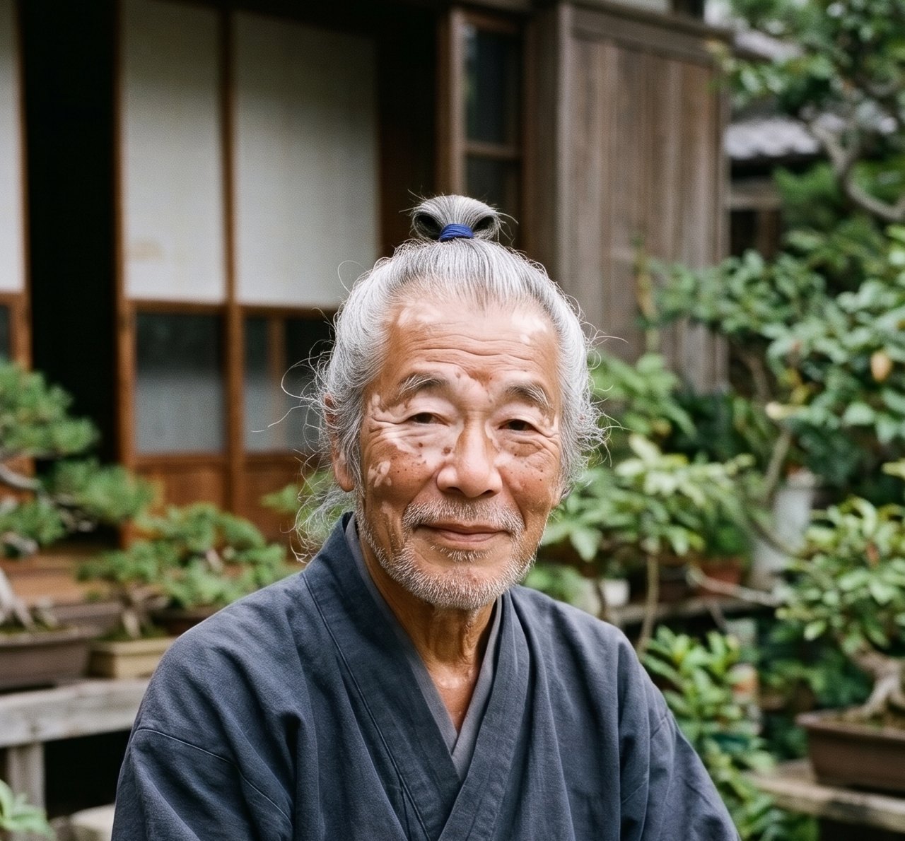 Master Xan in his garden